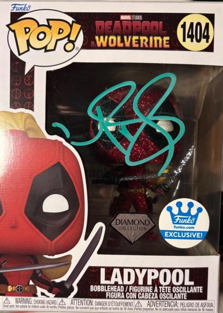 Blake Lively Signed Funko Pop #1404 (Deadpool) - ACOA